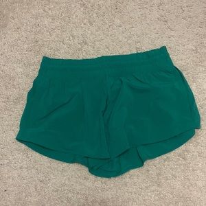 - aerie dark green shorts NWT